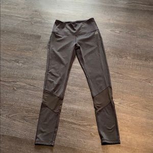 Womens grey leggings small reebok